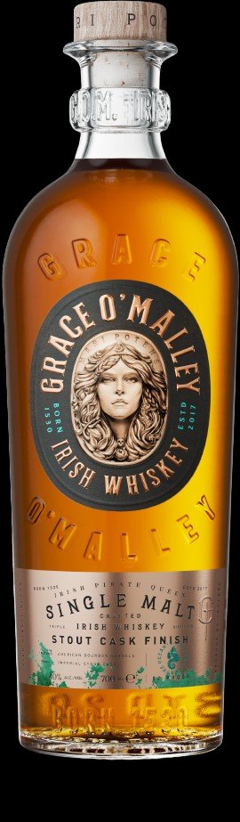 Grace O'Malley Single Malt Stout Cask Irish Whiskey bottle